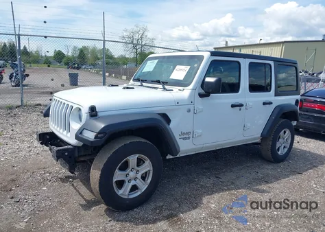 2019 Jeep Wrangler Unlimited Sport S 4X4 z USA, uszkodzony, nr VIN 1C4HJXDN5KW618297